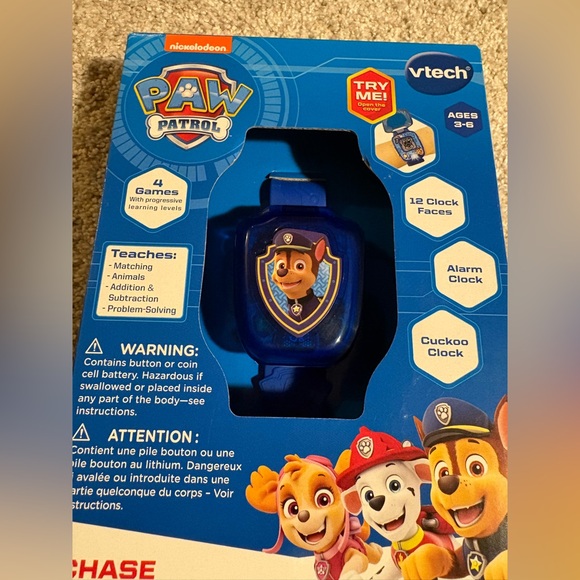 New VTech PAW Patrol Chase Learning Watch Toddler Watch - Picture 8 of 12